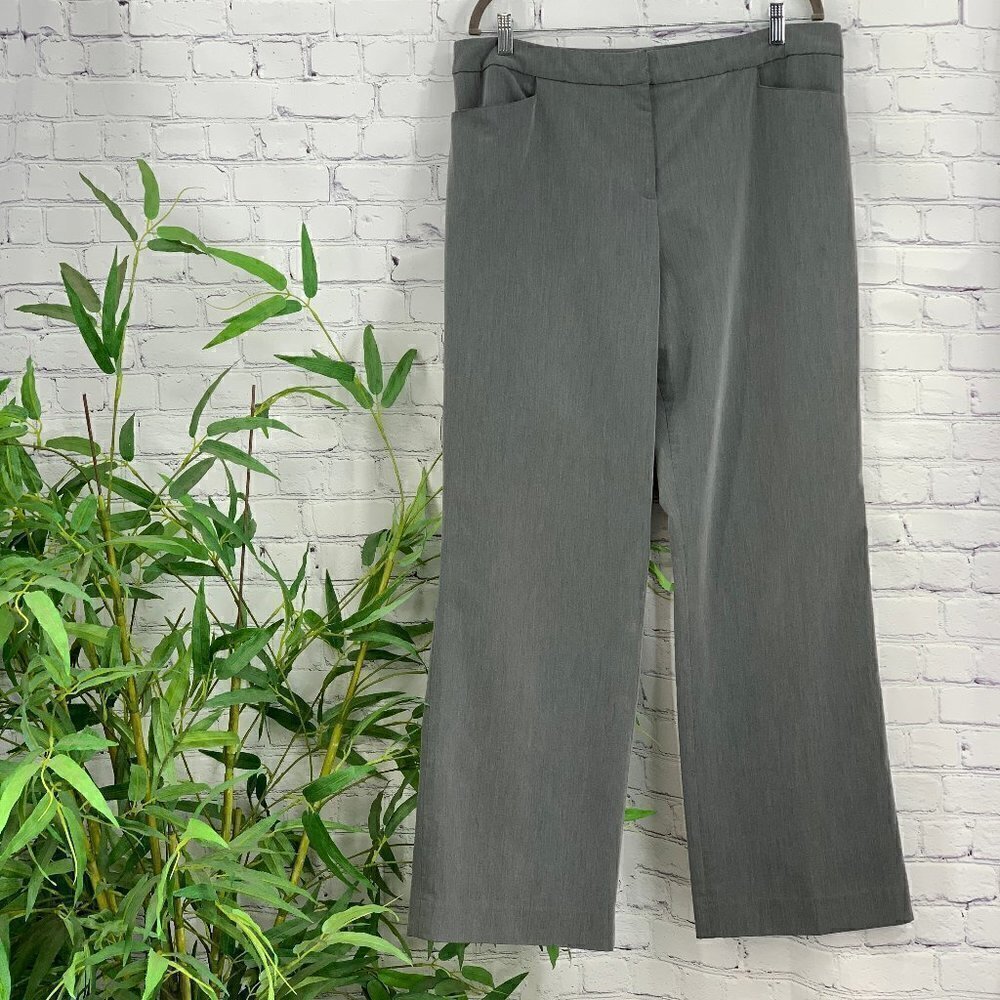Pendleton Light Grey Straight Wide Leg Slacks